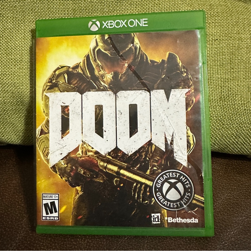 Doom - Microsoft Xbox One-‎ Bethesda- Tested And Works-